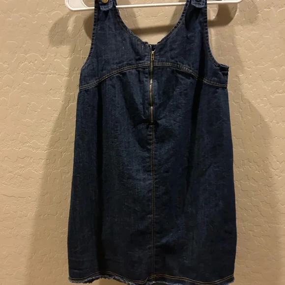 Natural Life Women’s Mini Blue JJ Denim Shift Jumper Boho Size Small - Picture 2 of 4